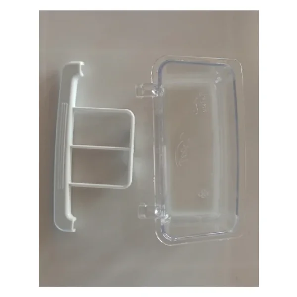 T-Pet 1.kalite Izgaralı Şeffaf Yemlik 10cm - Görsel 3