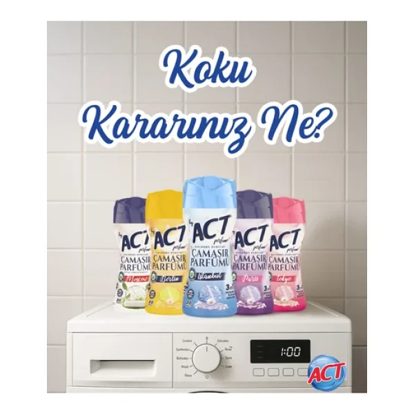 BY ACT Çamaşır Parfümü İstanbul-Belin-Tokyo-Paris-Moscow 5x210 gr - Görsel 4