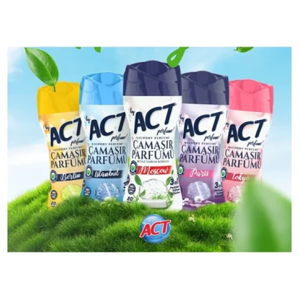 BY ACT Çamaşır Parfümü İstanbul-Belin-Tokyo-Paris-Moscow 5x210 gr - Görsel 3
