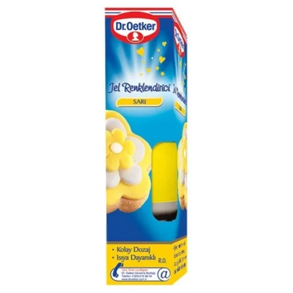 Dr. Oetker Sarı 10 gr Jel Renklendirici - Görsel 3