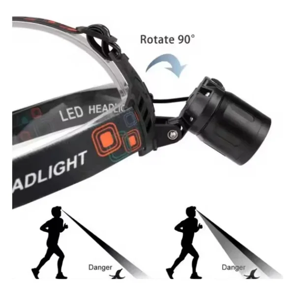 Wison Şarj Edilebilir Kafa Lambası - Wison - 1800 Lümen - 25 Watt Ws-2065 - Görsel 6