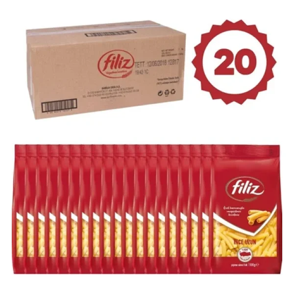 Filiz İnce Uzun Makarna 500 gr 20'li - Görsel 5