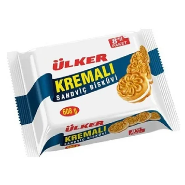 Ülker Kremalı Sandviç Bisküvi 8x61 gr - Görsel 3