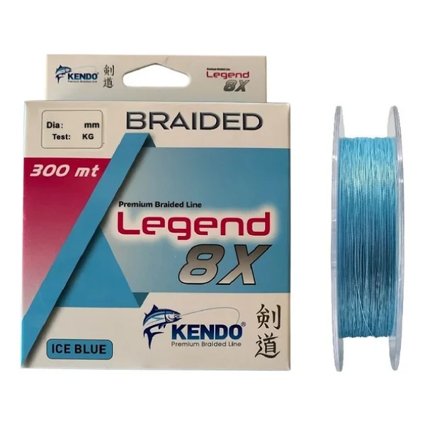 Kendo Legend 8X 300 m 0.14 mm 8.4 kg Ice Blue İp Misina - Görsel 2