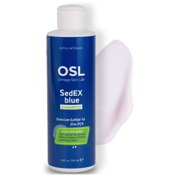 OSL Omega Skin Lab Sedex Blue Kepeğe Karşı Sülfatsız Şampuan 200 ml - Görsel 2