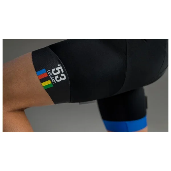 Santini UCI Official Lugano 1953 Road World Championship Özel Seri Erkek Askılı Bisiklet Taytı RE1075GITDAMA - Görsel 4