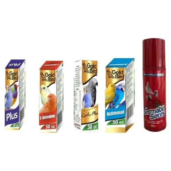 Kafes Kuşları İçin Vitamin Seti Ve Dermo Bit Spreyi 200 Ml - Görsel 3