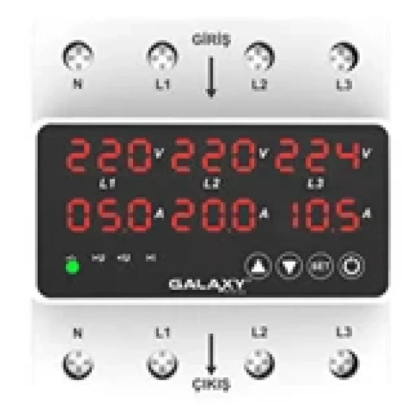 Galaxy Energy D380 Trifaze Tip Voltaj Kontrol Ve Koruma Rölesi 2 Yıl Garanti - Görsel 4
