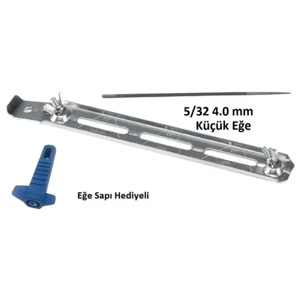 Tecomec Zincir Bileme Eğeleme Aparatı+ İnce Eğe 5/32 4.0 Mm - Görsel 2