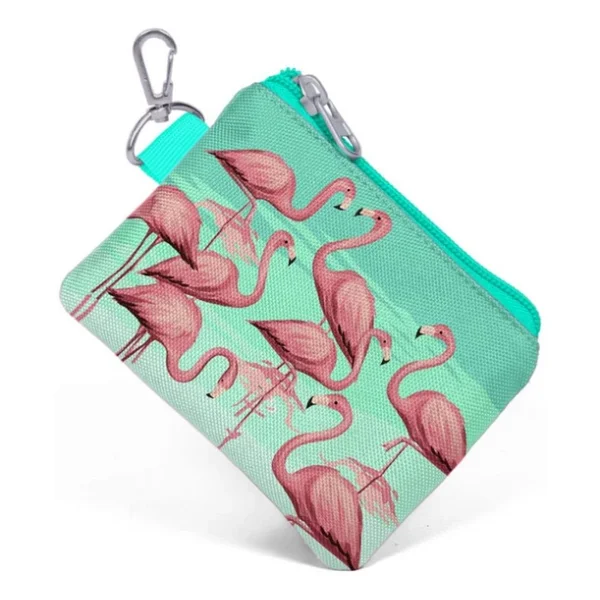 Coral High Yeşil Flamingo Bozuk Para Çantası - Kız - Görsel 2