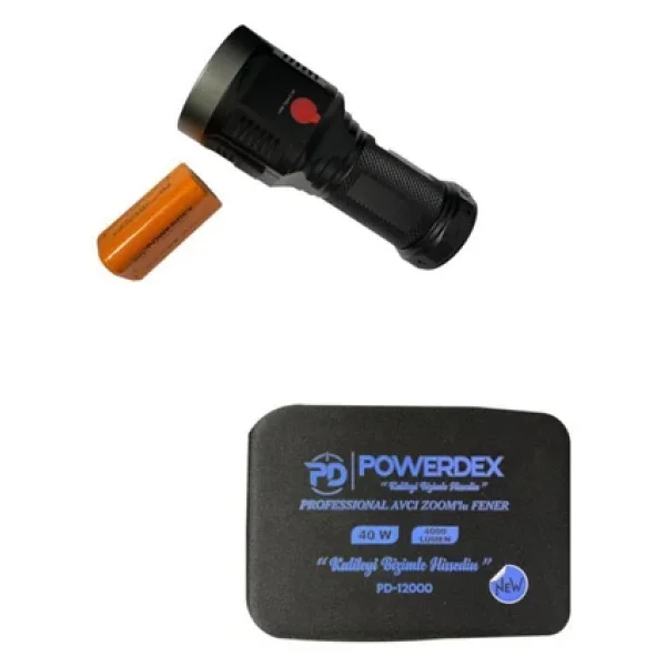 PowerDex PD-12000 4000 Lümen LED Şarjlı El Feneri - Görsel 6