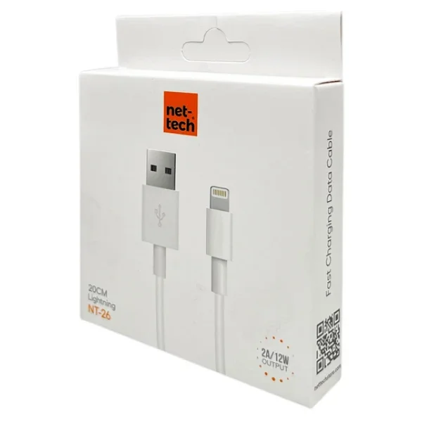 Nettech NT-26 20 cm USB to Lightning Hızlı Şarj Kablosu - Görsel 3