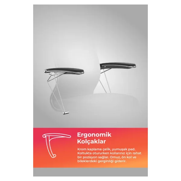 Ergolife Sit 10 Sandalye Krom Ayaklı, Deri Kaplama, Siyah, Bar Sandalyesi -178.22.1.778 - Görsel 4