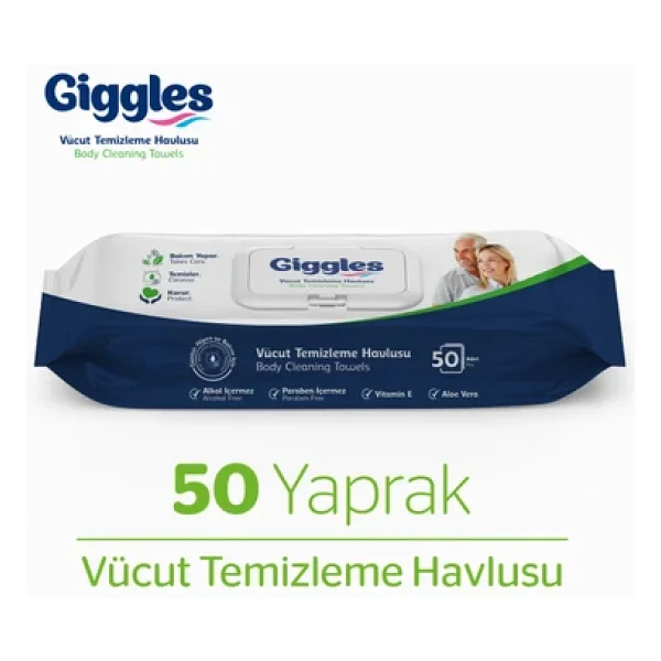 Giggles 50'li Vücut Temizleme Havlusu - Görsel 5
