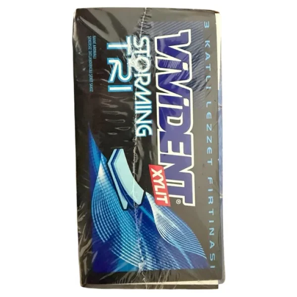 Vivident Storming Nane Aromalı 33 gr 18'li Paket Sakız - Görsel 4