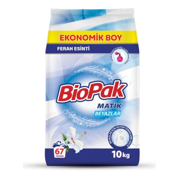 Biopak Matik Beyazlar için 10 kg Toz Deterjan - Görsel 4