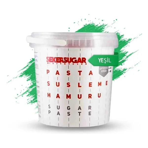 Şeker&Sugar Şeker Hamuru Yeşil 1 Kg - Görsel 2