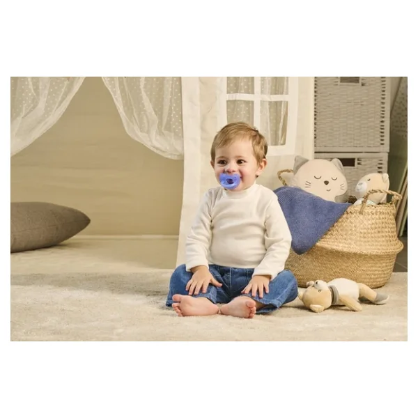 Chicco PhysioForma Soft 2'li Silikon Emzik 6-16 Ay Erkek - Görsel 2