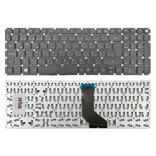 Acer Aspire E5-573 ile Uyumlu Notebook Klavye - Siyah - TR - Görsel 2