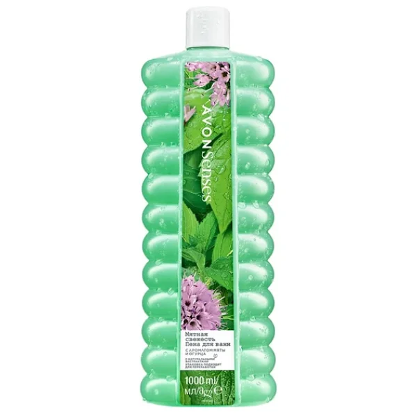 Avon Senses Water Mint Nane ve Salatalık 1000 ml Banyo Köpüğü - Görsel 3