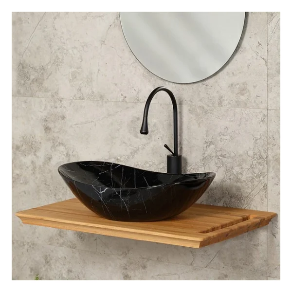 Lena E-2113M5 Tezgah Üstü Porselen Lavabo - Görsel 7