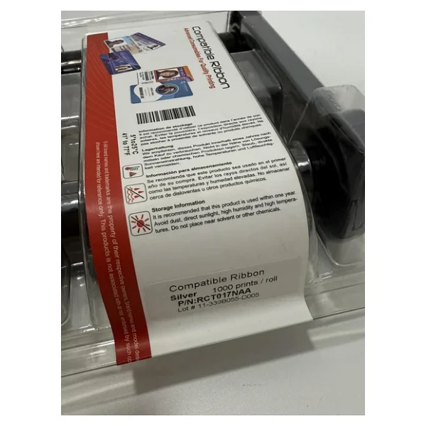 Evolis RCT017NAA Metalik Gümüş Monokrom Ribon - Orijinal ambalajında - Görsel 5