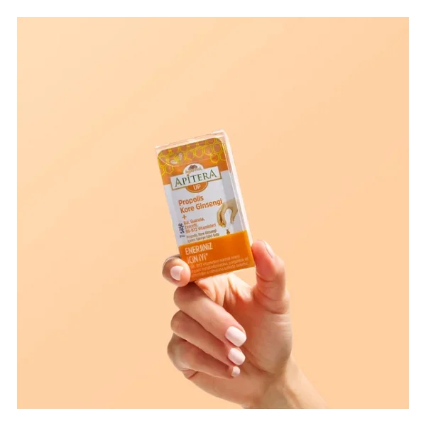 Apitera UP Doğal Bal, B Vitaminleri, Kırmızı Ginseng, Guarana ve Propolis İçeren Takviye Edici 56'lı Saşe - Görsel 2
