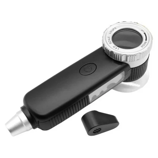 Texta TH-8019 30X Ayarlanabilir Çoklu Işıklı USB Şarjlı El Büyüteci - Görsel 2