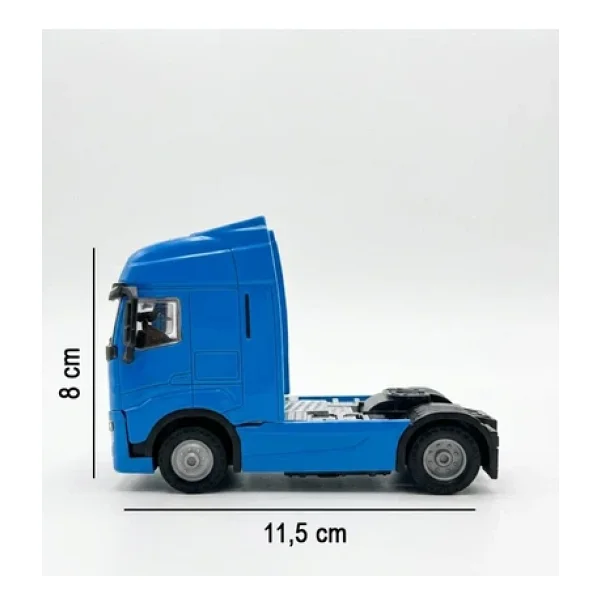 Işıklı Sesli Pilli Çek Bırak Metal Oyuncak Iveco Tır - Görsel 8