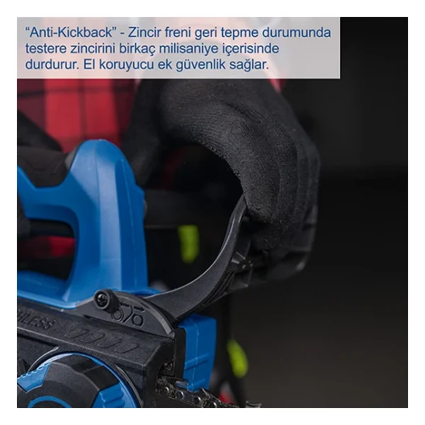 Scheppach BC-TCS200 20 V Tek Akülü 4 Ah Ağaç Kesme Makinesi - Görsel 6
