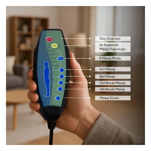 Happhom HAPMC-01 Elektrikli Masajlı TV Baba Koltuğu - Görsel 6