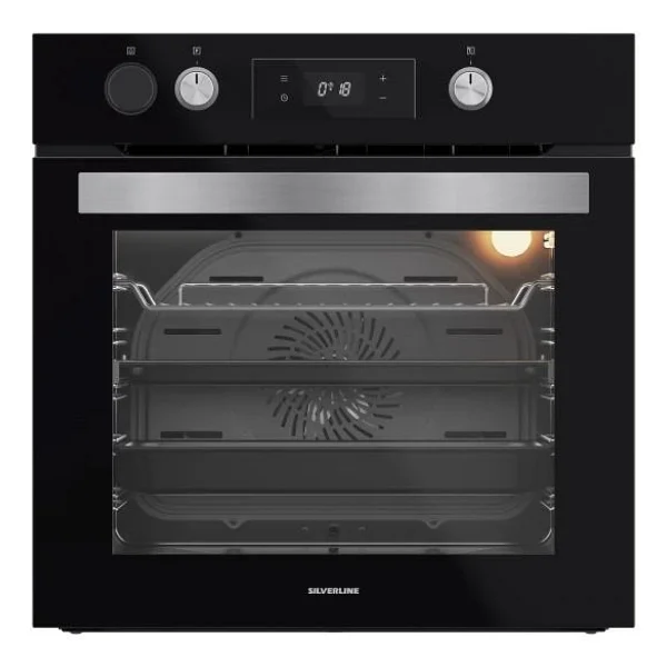 Silverline S4 - BO65P4B01 Siyah Cam Ankastre Fırın - Görsel 6