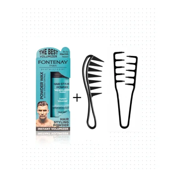 Fontenay Saç Pudra Toz Wax Mat Effect 20Gr + Mucizevi Şekil Tarağı + Şekil Tarak 3'Lü Set - Görsel 4