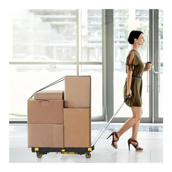 Stanley PC532 137 kg 62x45 cm Dört Tekerli Çekme Kollu Yük ve Paket Taşıma Arabası - Görsel 3