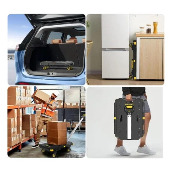 Stanley PC532 137 kg 62x45 cm Dört Tekerli Çekme Kollu Yük ve Paket Taşıma Arabası - Görsel 4