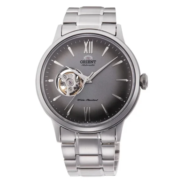 Orient Bambino Semi Skeleton RA-AG0029N10B Füme Erkek Kol Saati - Görsel 3
