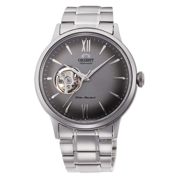 Orient Bambino Semi Skeleton RA-AG0029N10B Füme Erkek Kol Saati - Görsel 4