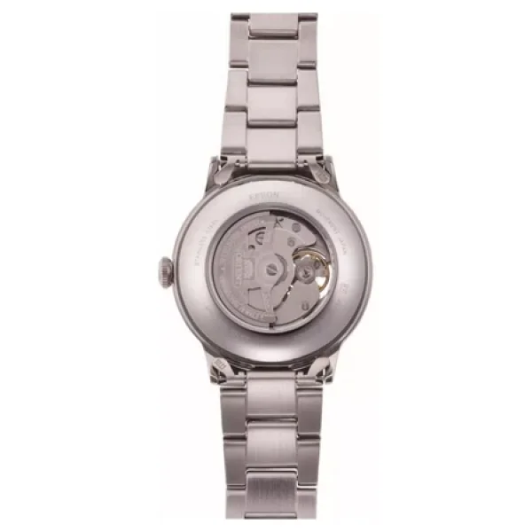 Orient Bambino Semi Skeleton RA-AG0029N10B Füme Erkek Kol Saati - Görsel 5