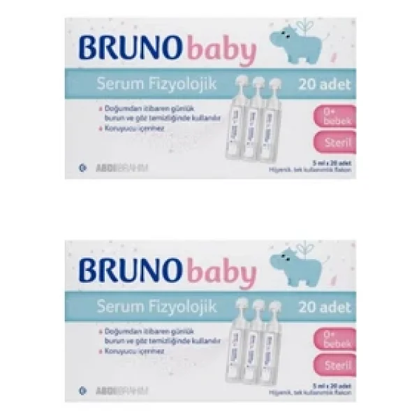 Bruno Baby 5 ml 20'li Flakon 2 Paket Serum Fizyolojik - Görsel 5