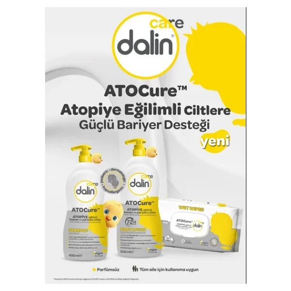 Dalin Atocure 400 ml 2 Adet Saç ve Vücut Şampuanı - Görsel 6