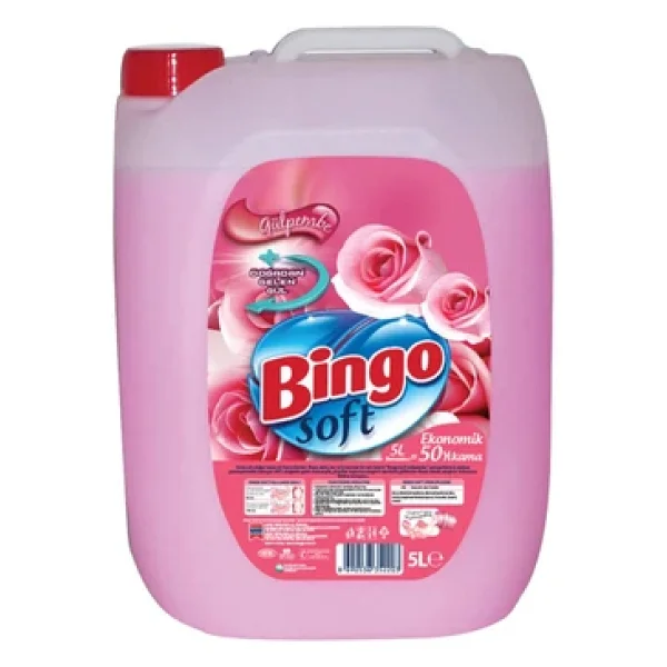 Bingo Soft Gülpembe Yumuşatıcı 50 Yıkama 5 lt - Görsel 3