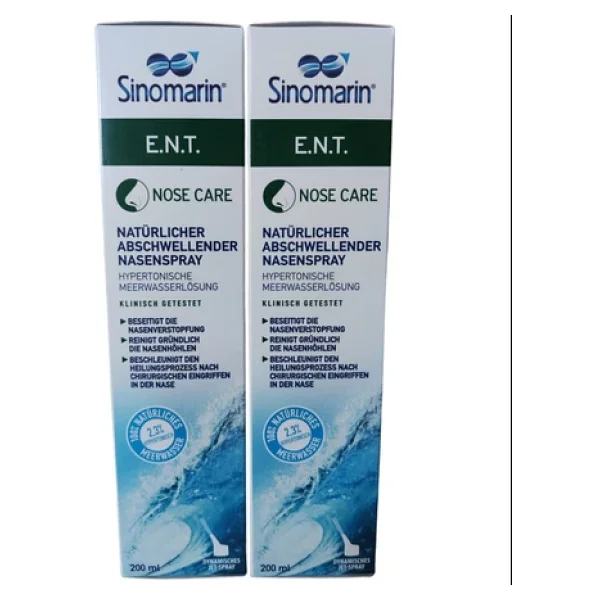 Sinomarin E.N.T. Deniz Suyu 200 ml 2 Adet Burun Spreyi - Görsel 2