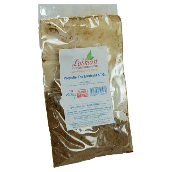 Lokmanavm propolis ekstrakt öğütülmüş toz 50 gr paket - Görsel 8