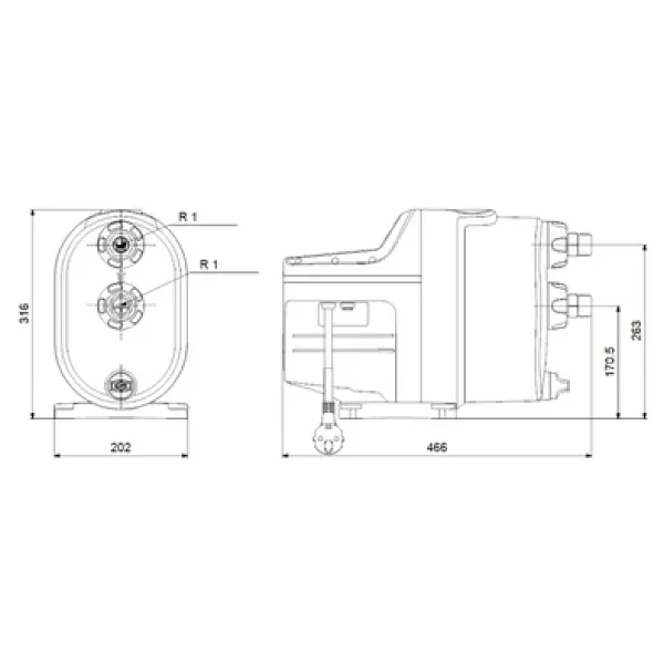 Grundfos SCALA1 3-45 Tak-Çalıştır Sessiz Otomatik Hidrofor - Görsel 8