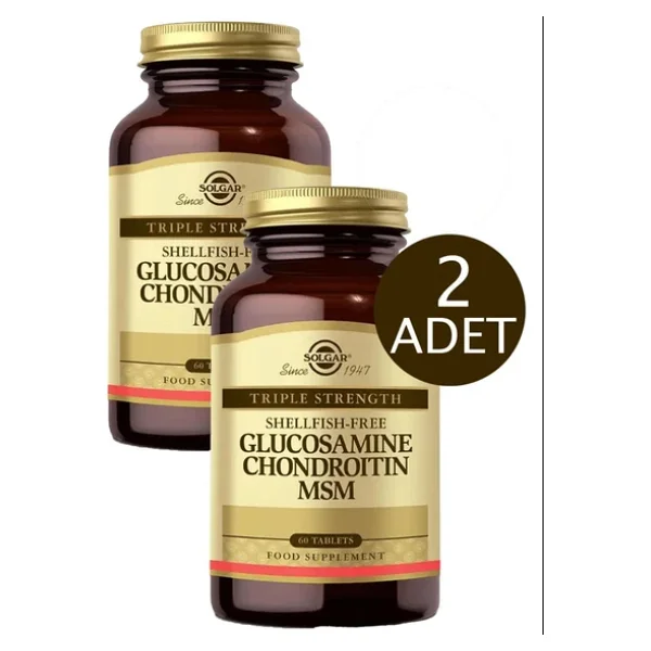 Solgar Glucosamine Chondroitin MSM 60 Tablet 2'li - Görsel 4