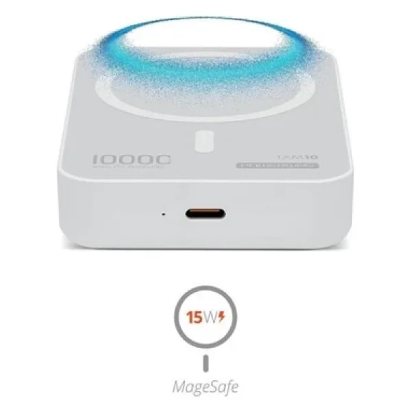 Powerway TXM10 Beyaz 10000 mAh Hızlı Şarj MagSafe Powerbank - Görsel 3