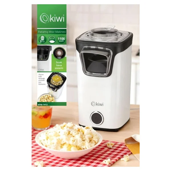Kiwi KPM-7412 Beyaz Mısır Patlatma Makinesi - Görsel 2