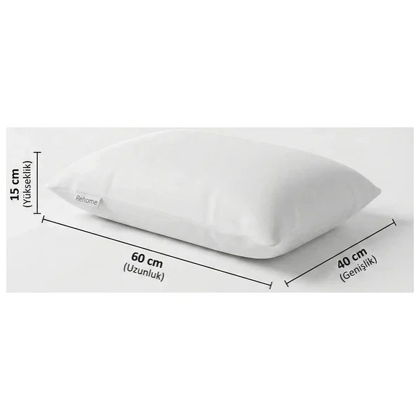 Rehome Visko Relax Yastık 40X60 Rehome Tombul Visco Yastık Tam Ortopedik Latex Bazlı Visco Pillow - Görsel 5