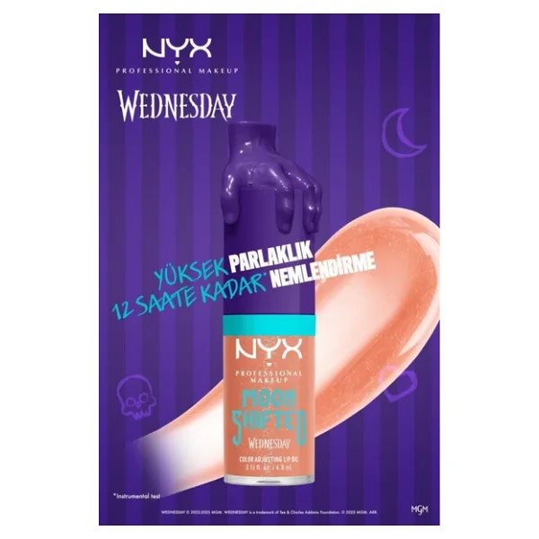 NYX Professional Makeup Wednesday Mystery 03 Moon Shifted Dudak Yağı - Görsel 5