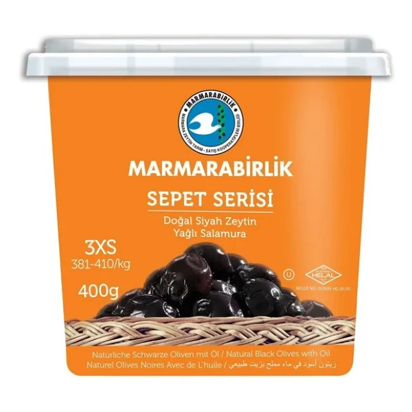 Marmarabirlik Lüks 400 gr 3xs Siyah Zeytin - Görsel 3